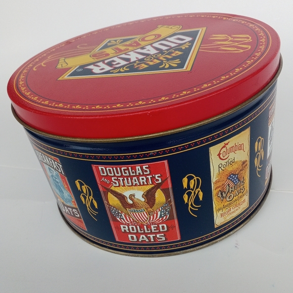 Vintage pure quacker oats tin - Picture 3 of 3